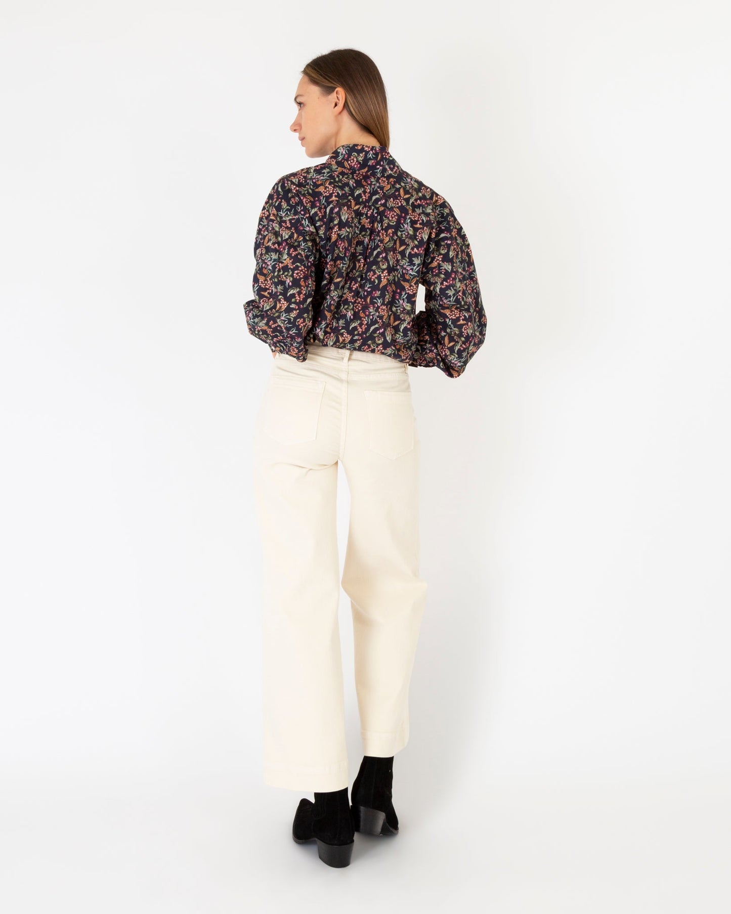 Anaya Popover Shirt in Berry Bittersweet Liberty Fabric