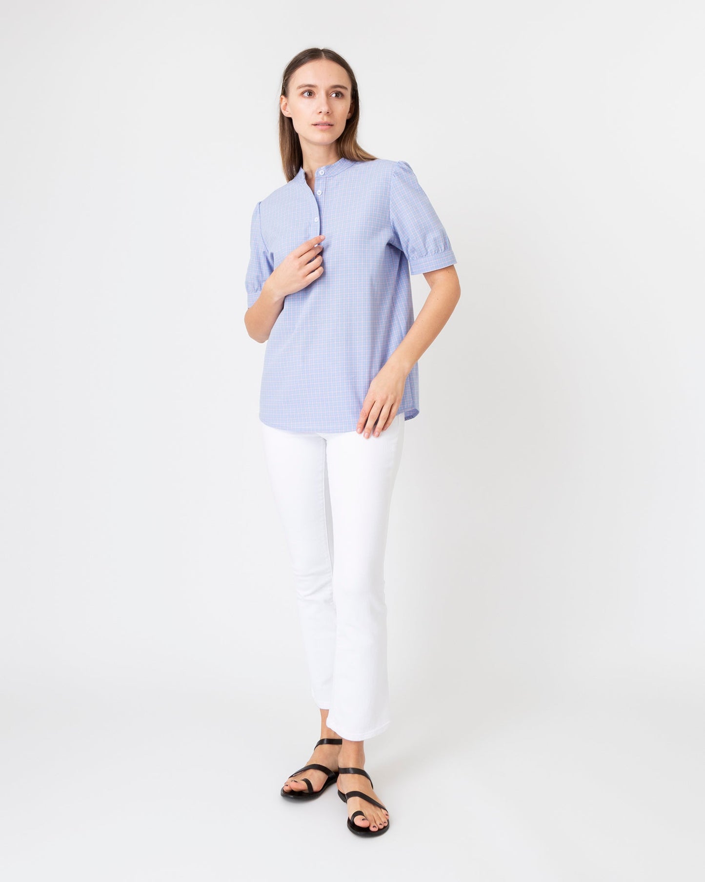 Ilna Blouse in Light Blue