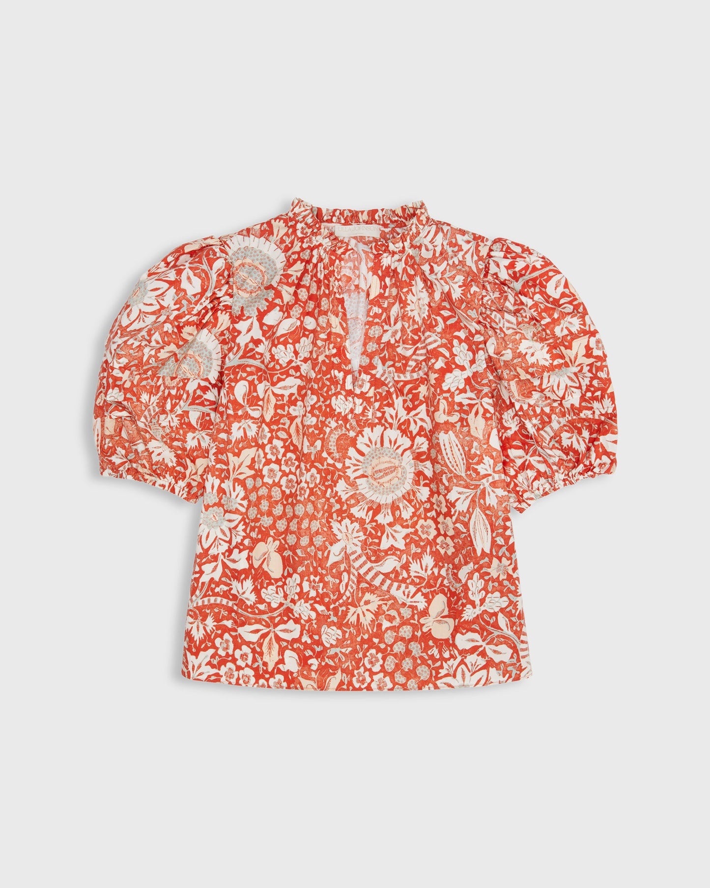 Imari Top in Orange Blossom Trailing Lotus