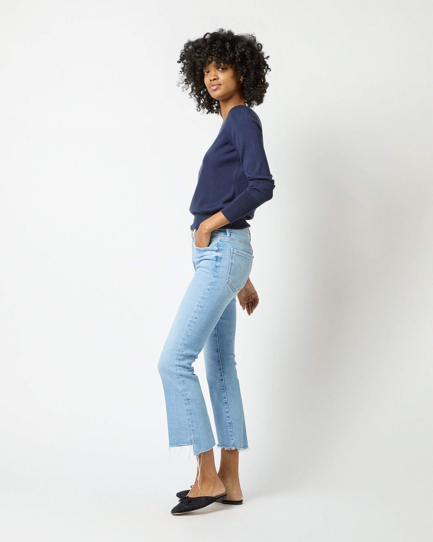 The Insider Crop Step Fray Jean in Limited Ediiton