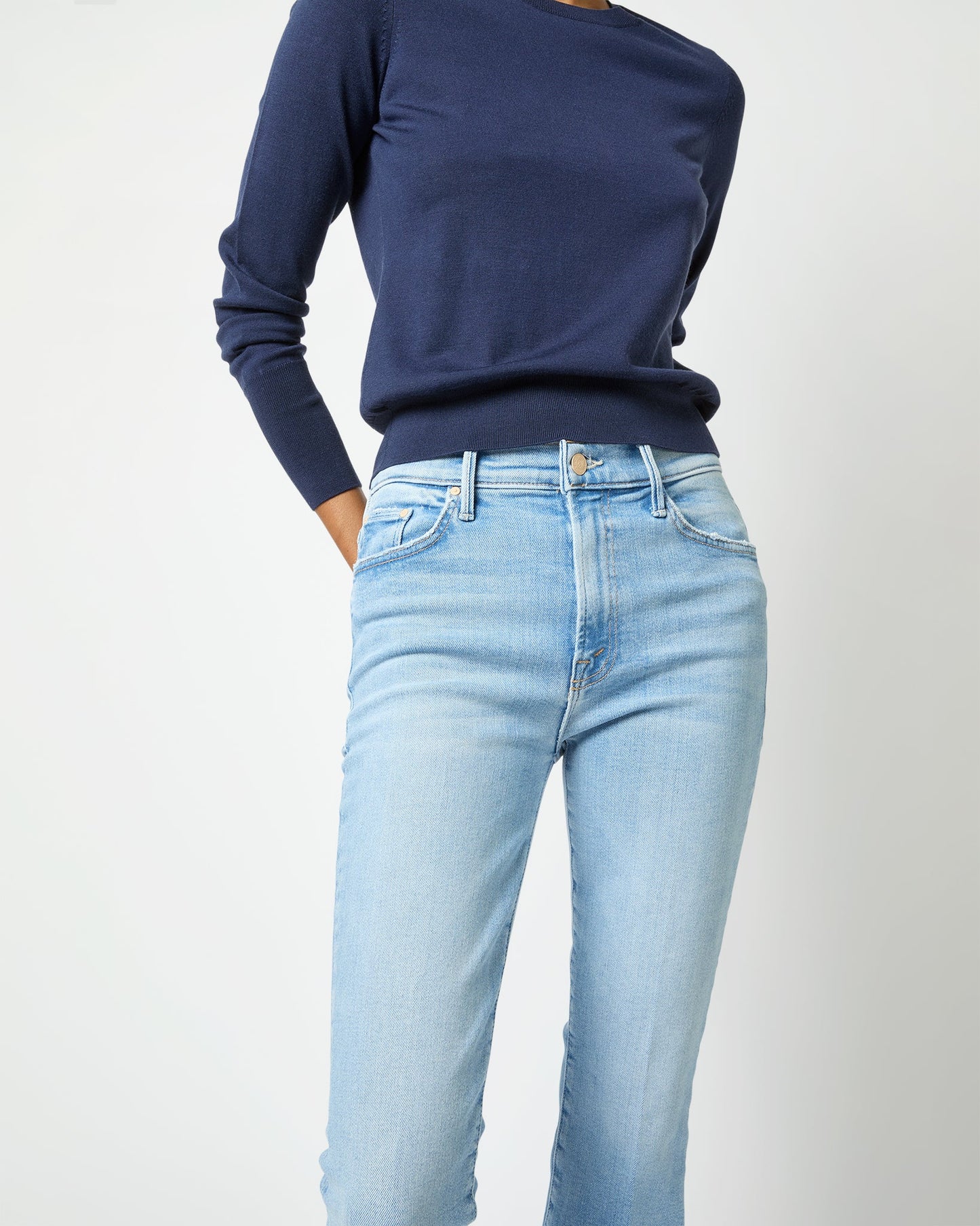 The Insider Crop Step Fray Jean in Limited Ediiton