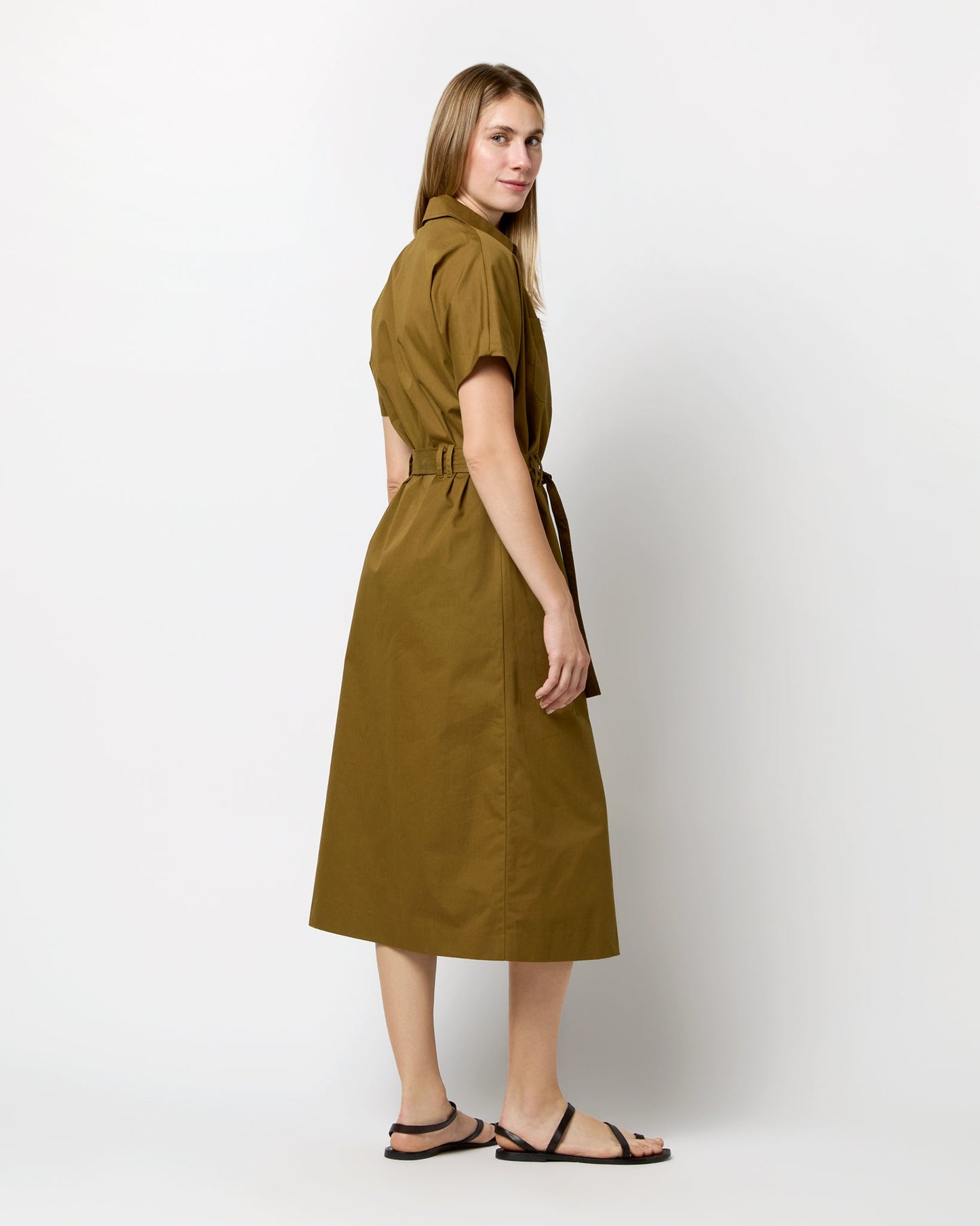 New Drew Dress in Tobacco