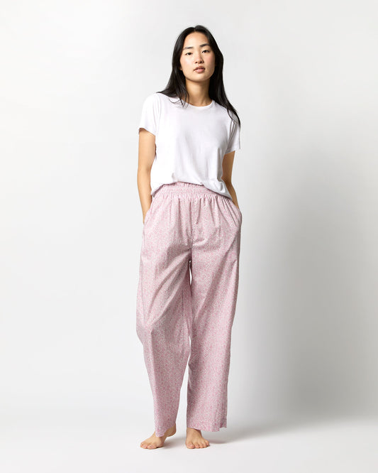 Pajama Pant in Pink D'Anjo Coast Liberty Fabric