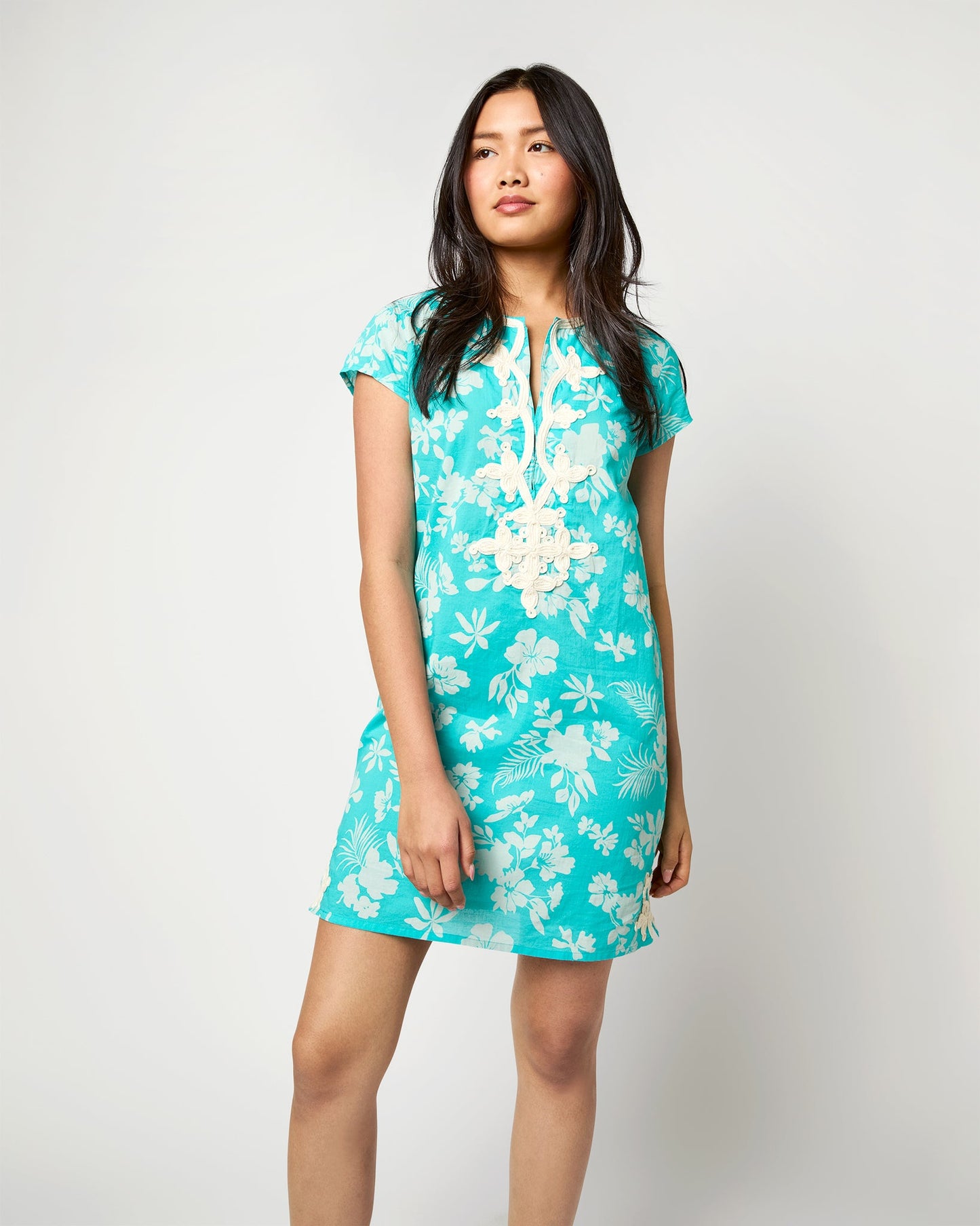 New York Mini Dress in Hawaii Turquoise