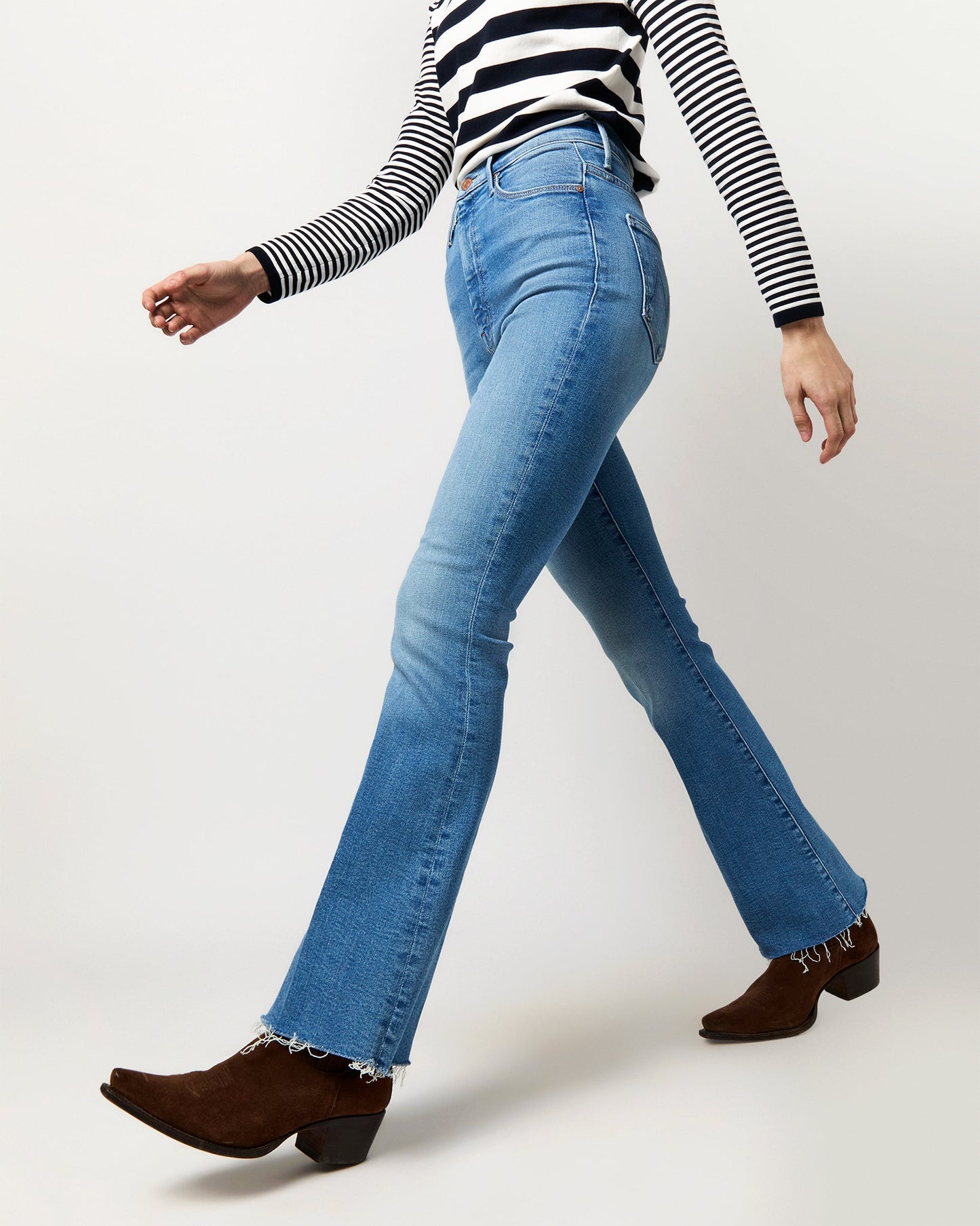 High Waisted Weekender Fray Jean in Read Between The Lines