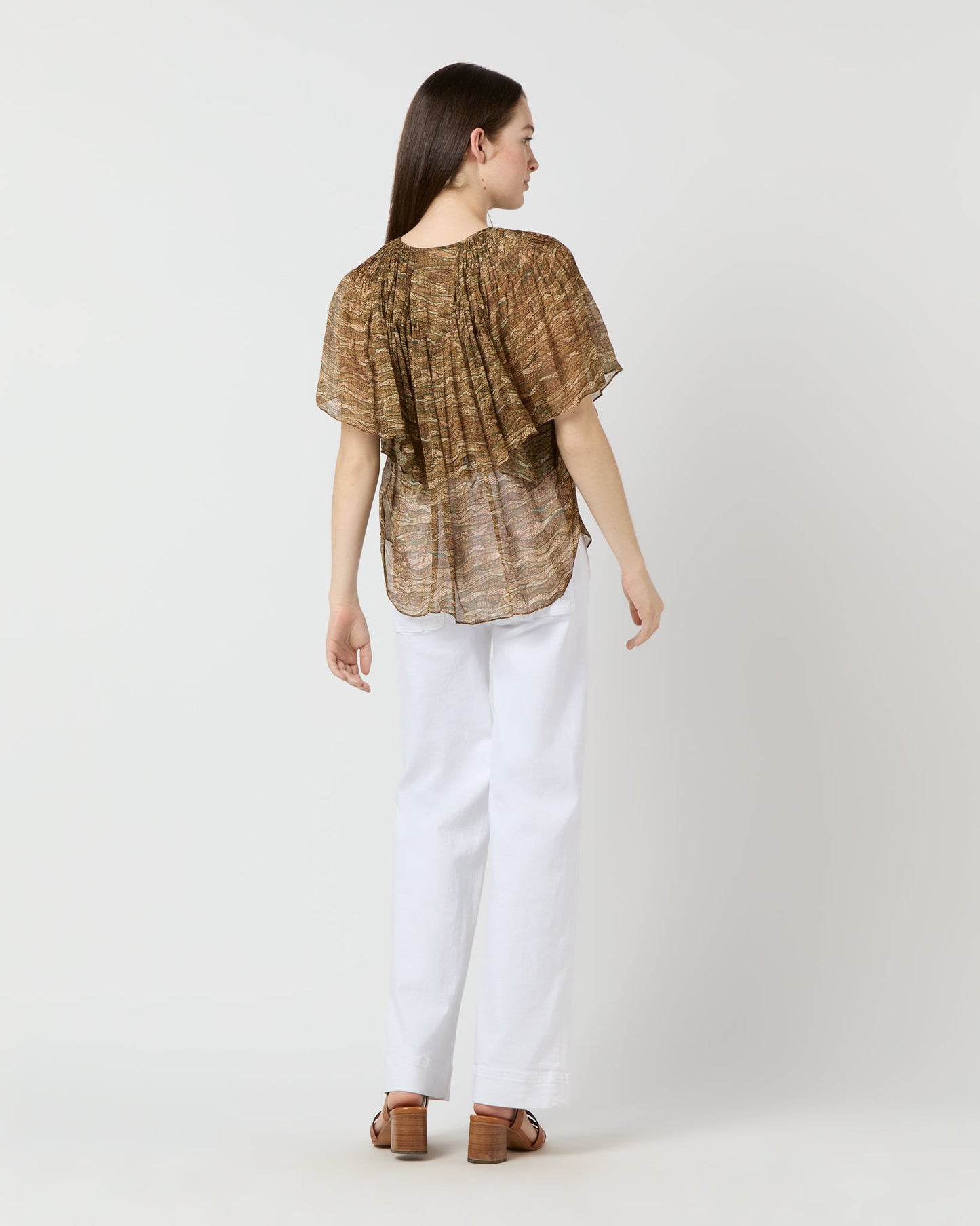 Neslya Top in Khaki