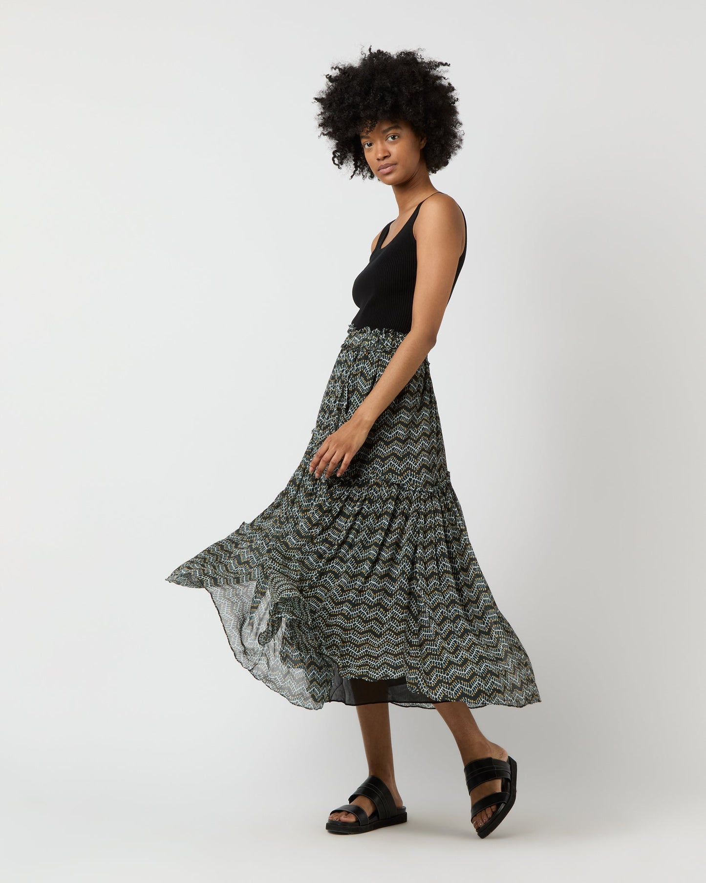 Veronique Skirt in Faded Black