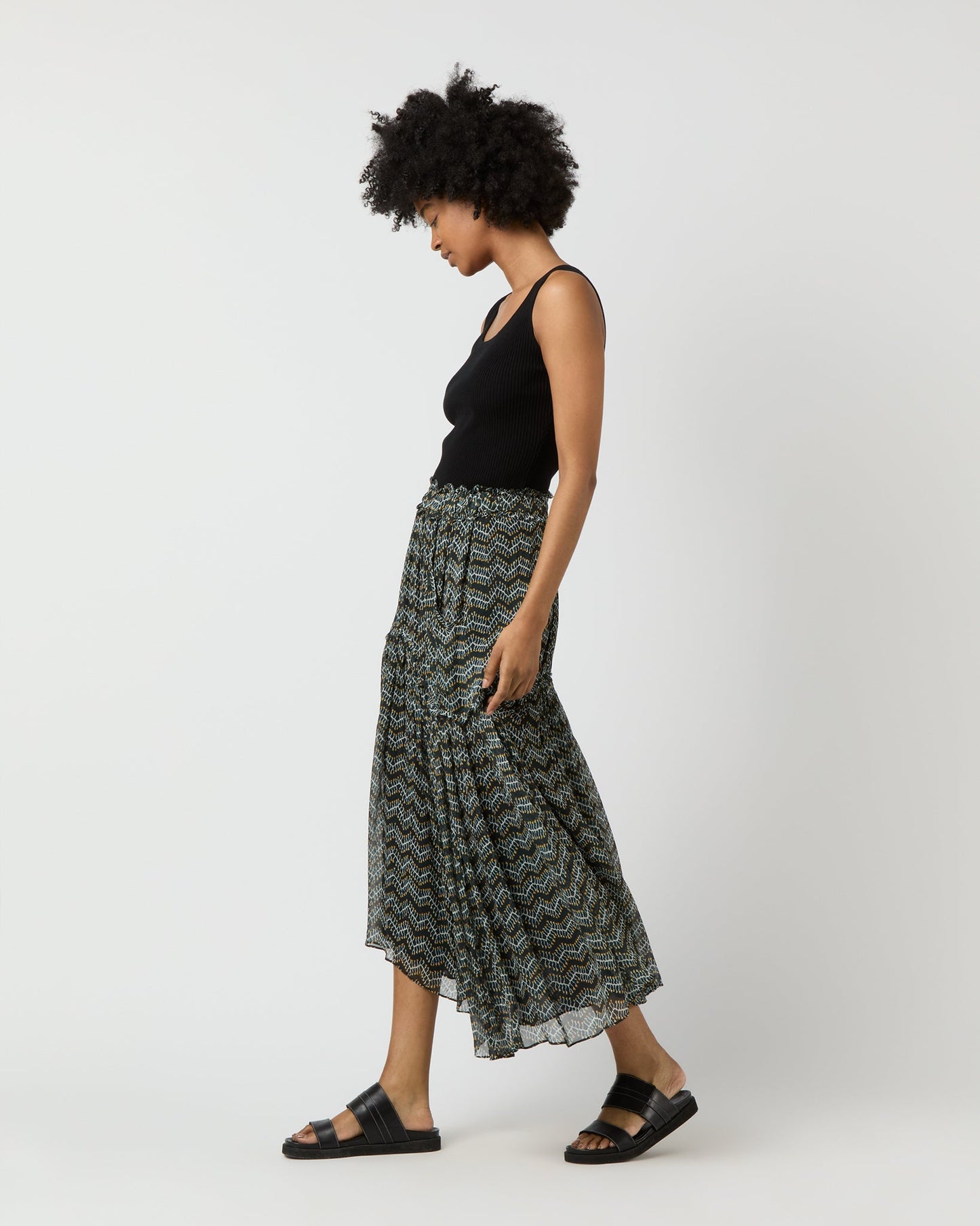 Veronique Skirt in Faded Black