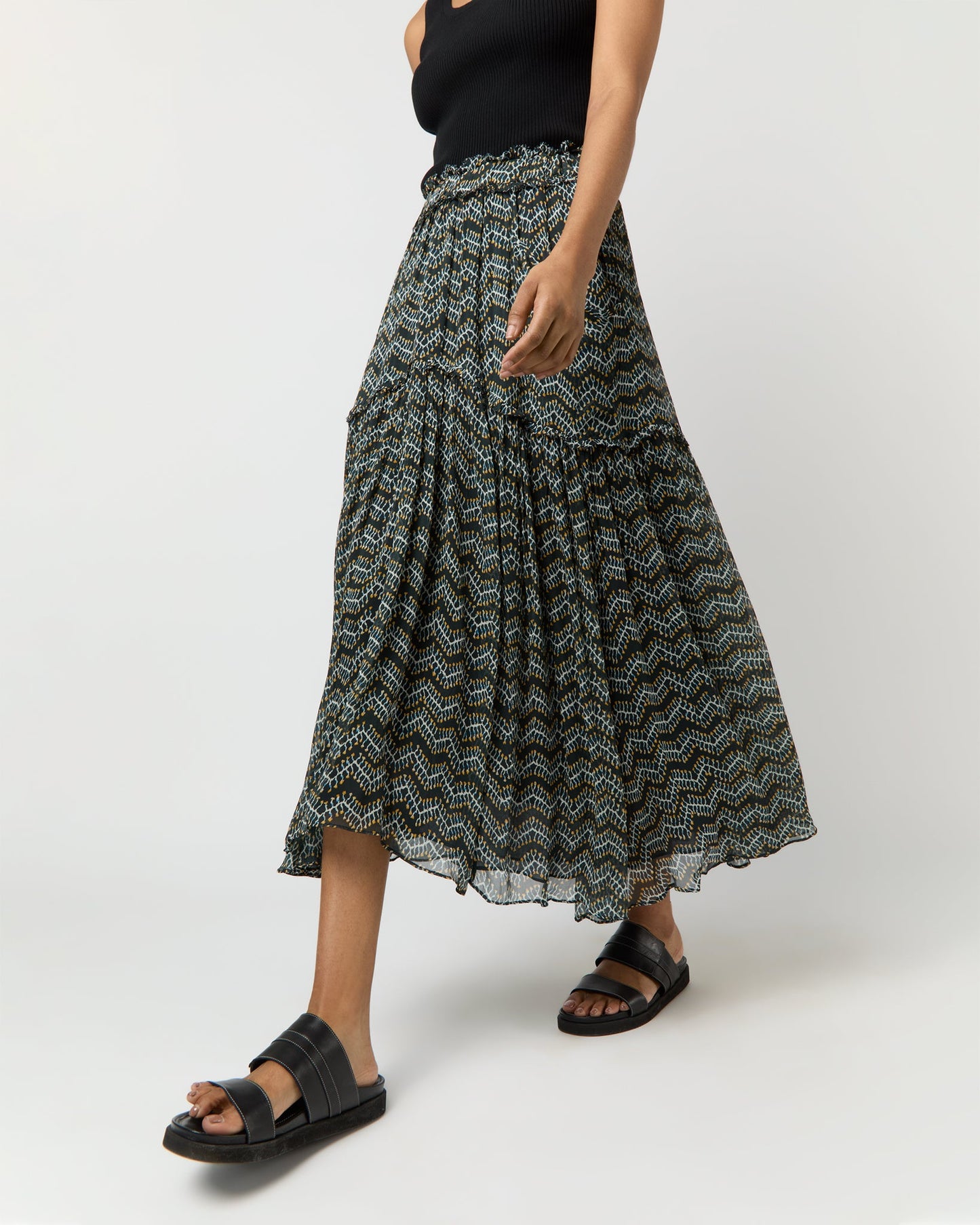 Veronique Skirt in Faded Black