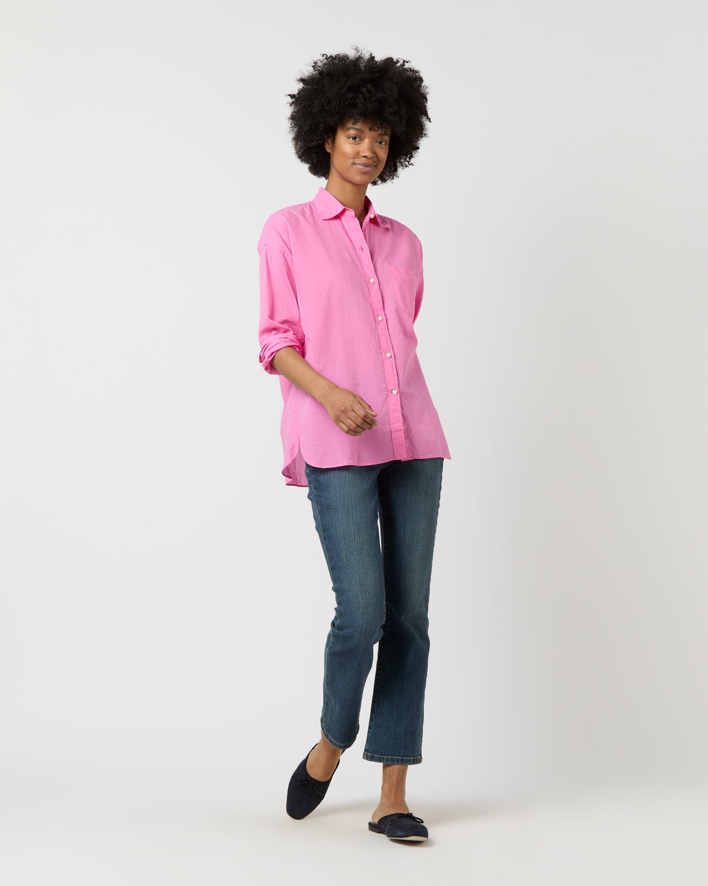 Weekender Shirt in Pink Summer Cloth