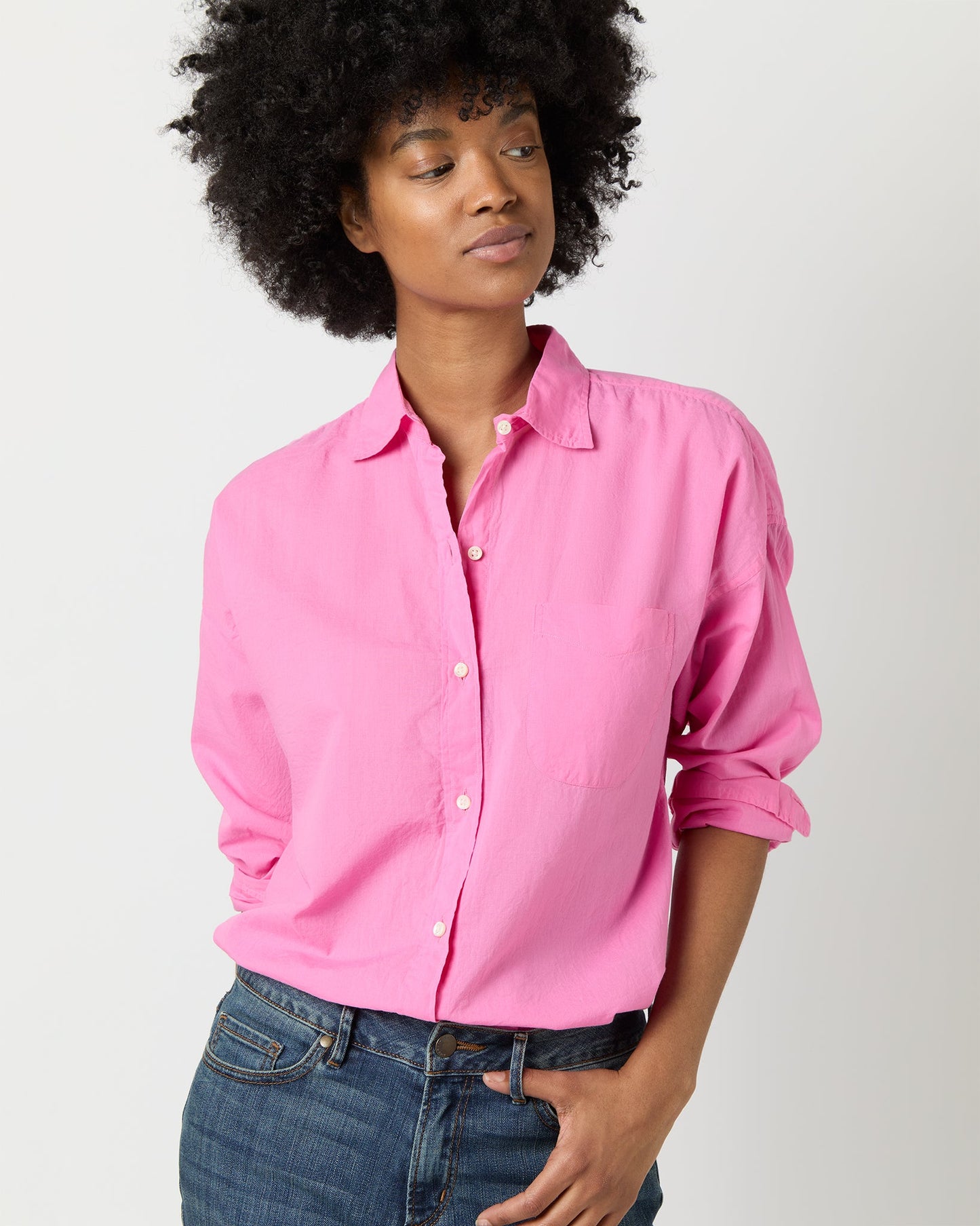 Weekender Shirt in Pink Summer Cloth