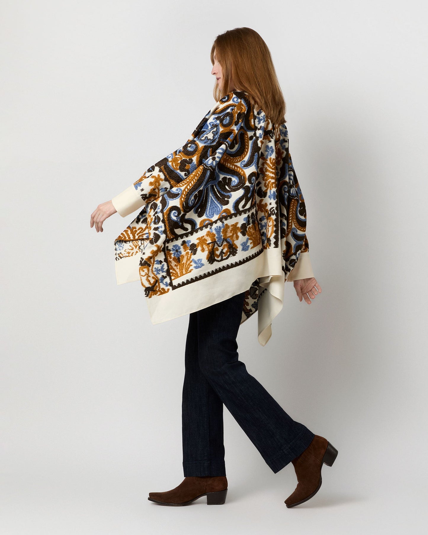 Foulard Jacket in Corsini Cream Jacquard