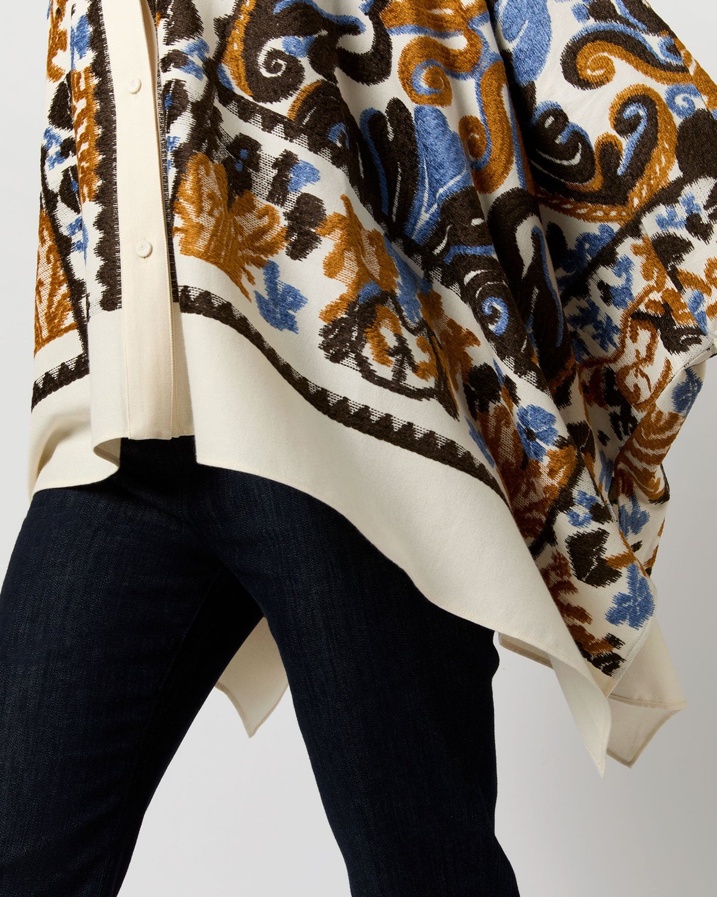 Foulard Jacket in Corsini Cream Jacquard