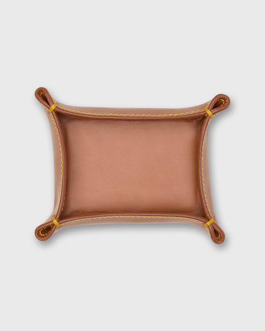 Small Tray in Natural Leather