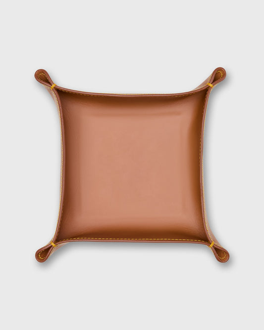 Medium Tray in Natural Leather